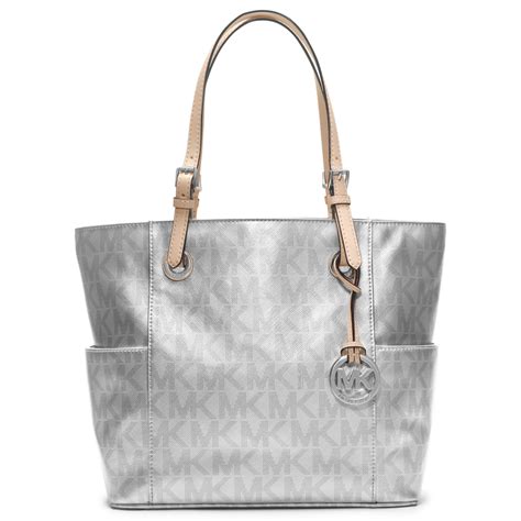 gunmetal michael kors bag|Michael Kors metallic silver handbags.